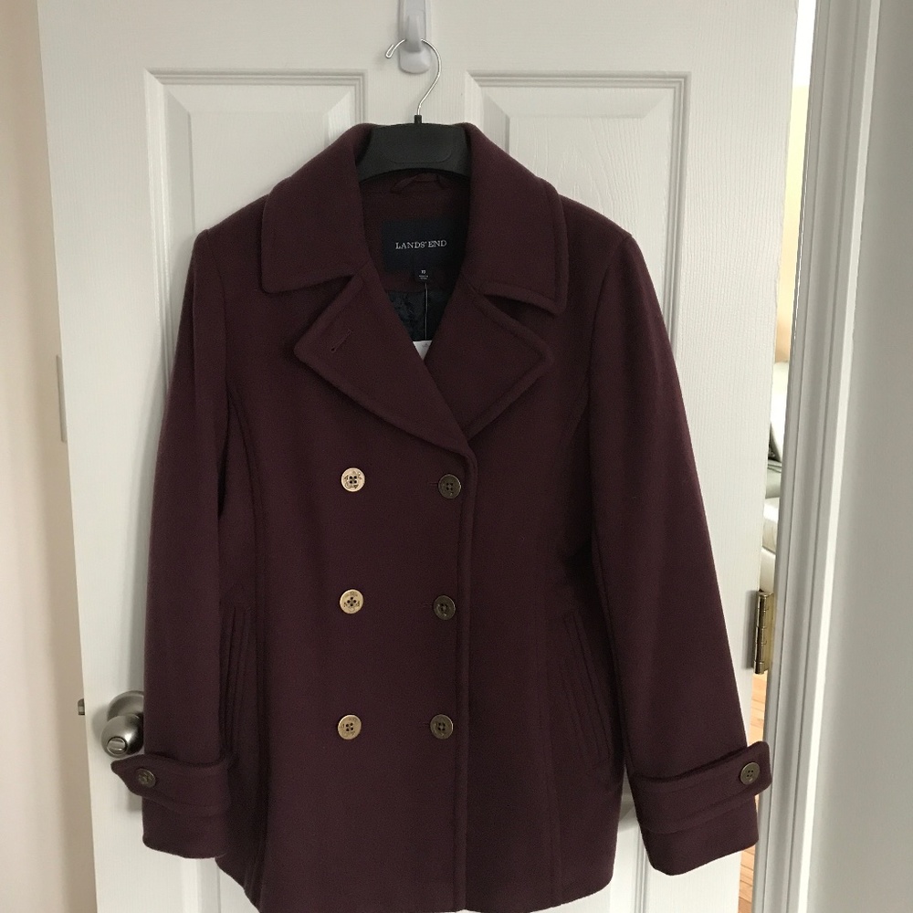 Lands End Wool Coat
